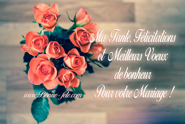 message felicitation mariage soeur